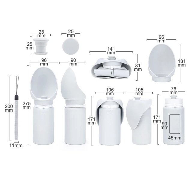 550ml Foldable & Leak-Proof Pet Water Bottle for Travel - Image 6