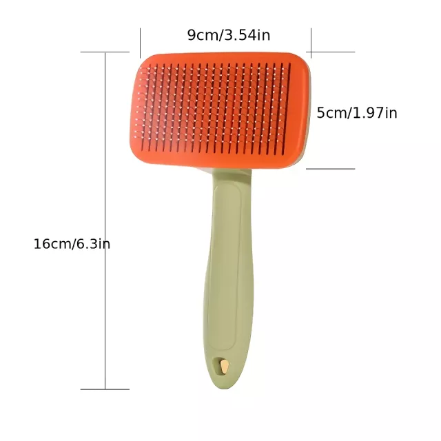 Pet Grooming Brush with Stainless Steel Needle Comb - Image 8