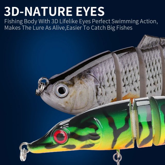 100mm Multi-Jointed Fishing Lures - Image 4
