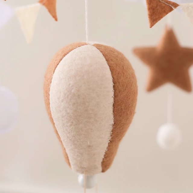 Wooden Hot Air Balloon Crib Mobile - Image 5