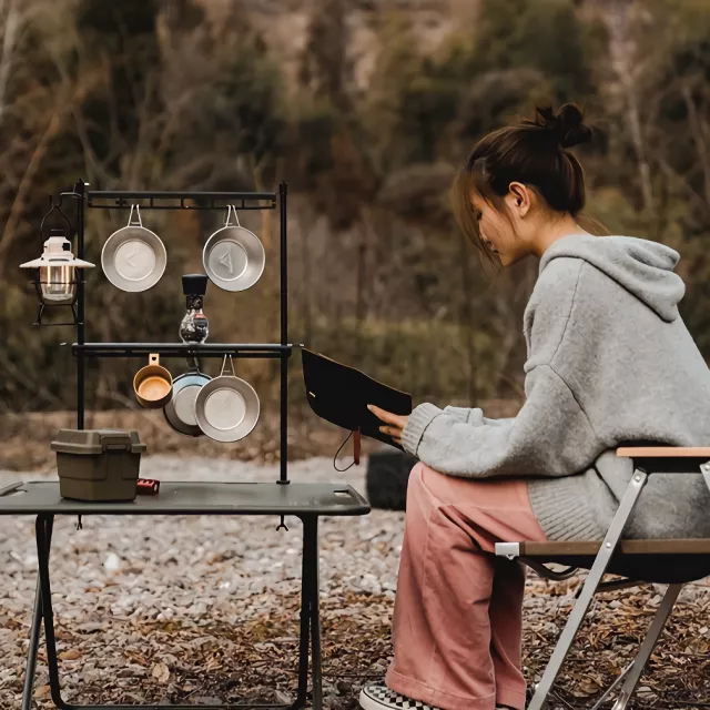 Multi-Functional Portable Camping Table Storage Rack - Image 5