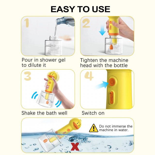 Yellow Duck Automatic Pet Foam Dispenser - Image 2
