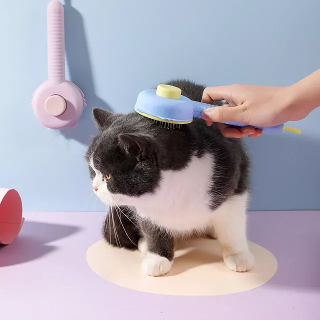 Self-Cleaning Cat and Dog Hair Brush with One-Click Fur Removal - Image 7