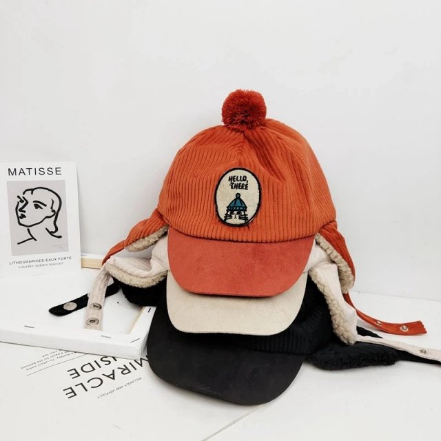 Cozy Winter Hat for Kids with Fur Lining & Earcuff - Image 4