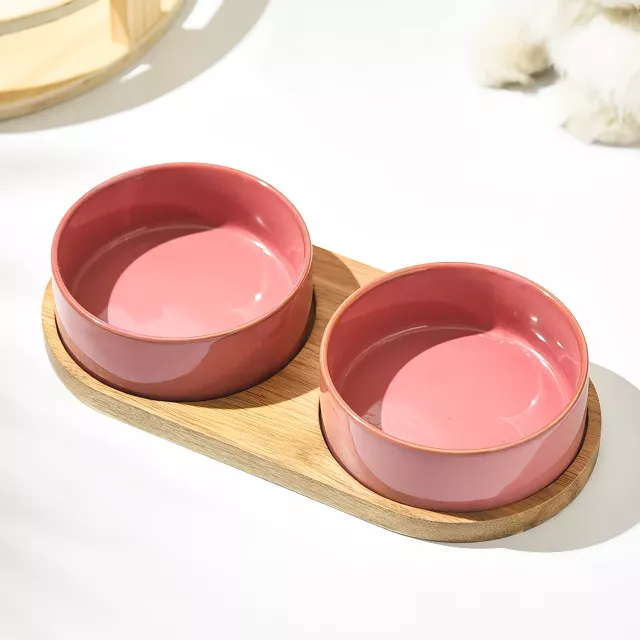 Ergonomic Ceramic Cat & Dog Food Bowl with Spine Protection and Anti-Rollover Design - Image 5
