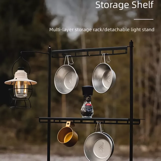Multi-Functional Portable Camping Table Storage Rack - Image 4