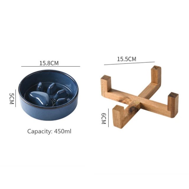 Ceramic Slow Feeder Bowl for Dogs & Cats - Image 5