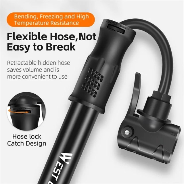 Portable Mini Bike Pump for Easy Inflation - Image 4
