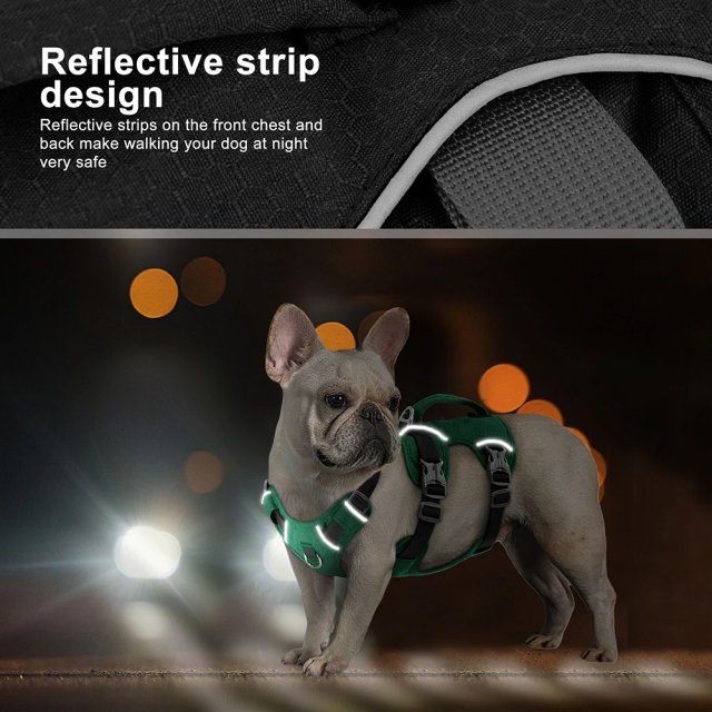 Reflective Nylon Dog Harness with Handle - Image 4