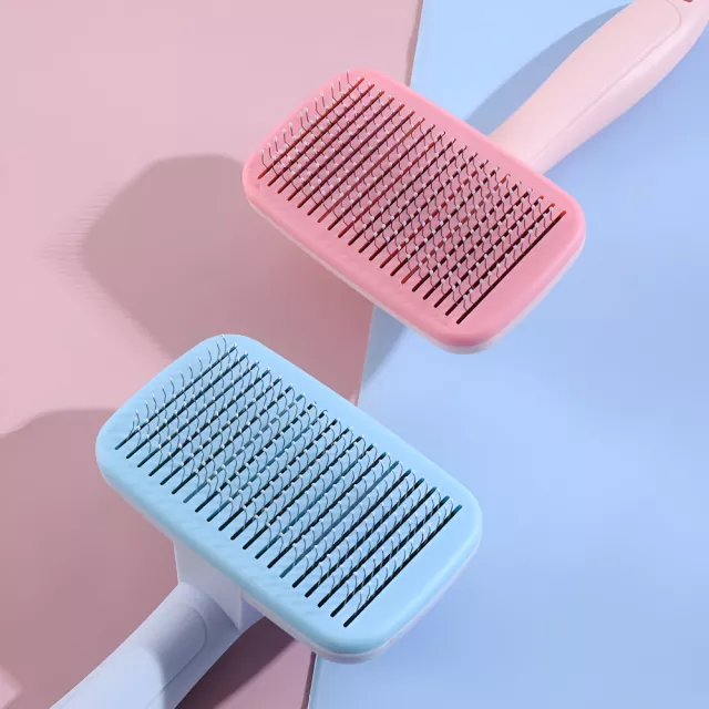 Pet Grooming Brush with Stainless Steel Needle Comb - Image 7