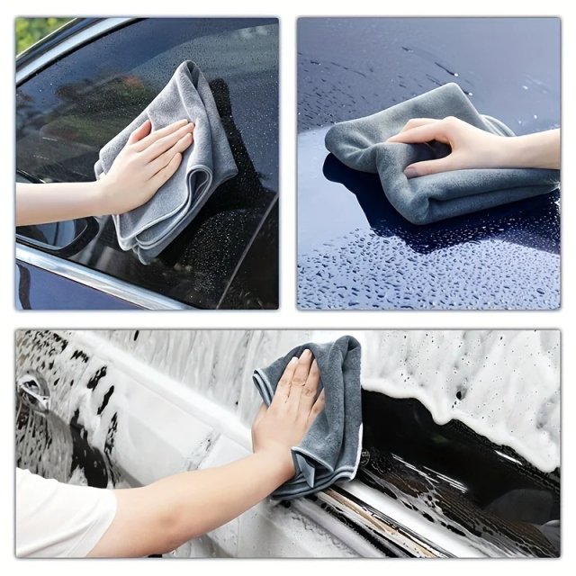 Ultra-Absorbent Microfiber Car Wash Towel for Auto Detailing - Image 4