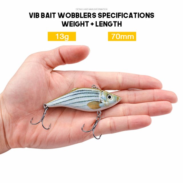 Vibration Sinking Jerkbait VIB Wobbler Fishing Lures - Image 6