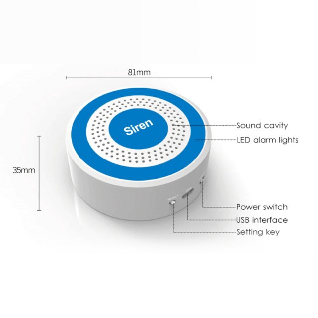 85dB Wireless Siren with Strobe Light for 433MHz GSM Security Systems - Image 7