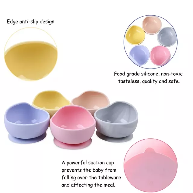Silicone Baby Feeding Bowl with BPA-Free Teething Toy - Image 5