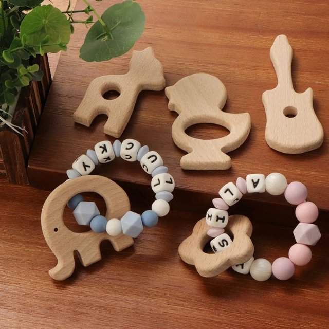 BPA-Free Baby Wooden Teether - Image 5