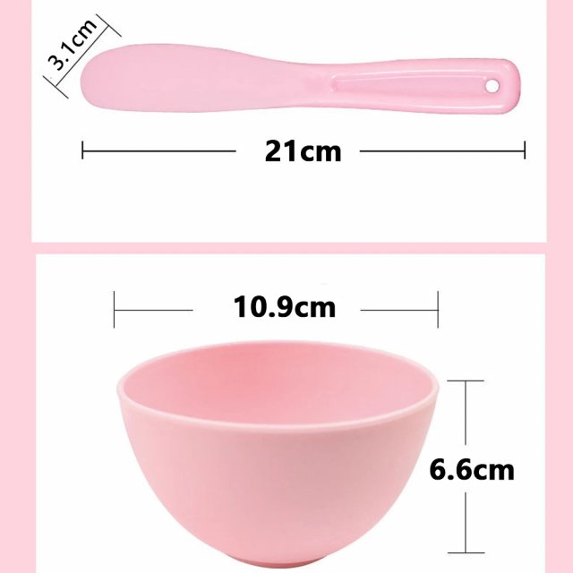 2pcs Silicone Face Mask Mixing Bowl & Spatula Set - Image 7