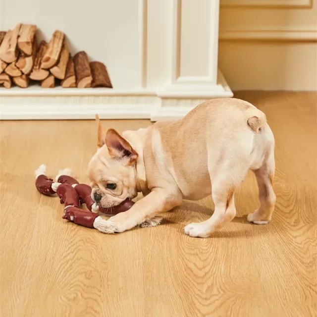 Durable Cotton Rope & Vinyl Sausage Toy for Pets - Image 5