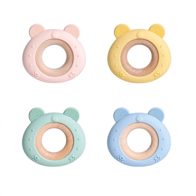 Cartoon Frog & Deer Silicone Baby Teether - Image 3