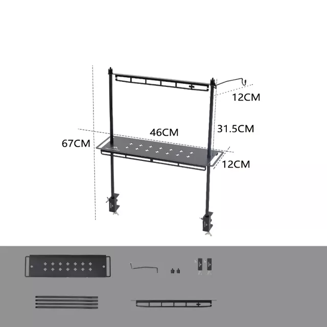 Multi-Functional Portable Camping Table Storage Rack - Image 8