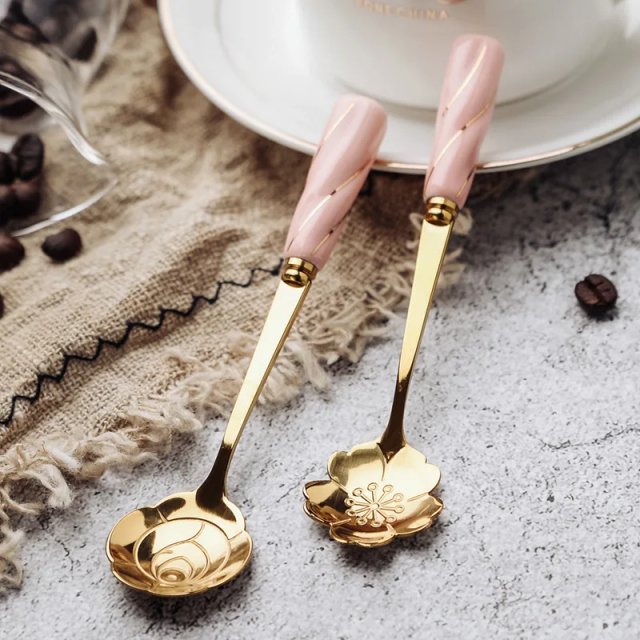 Mini Stainless Steel Dessert Spoons - Image 4