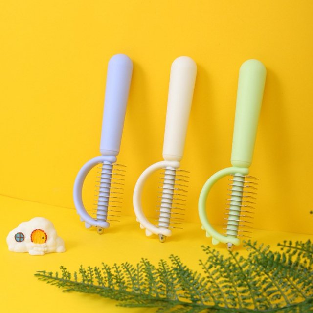 Double-Sided Stainless Steel Dog Comb Knife for Grooming and Knot Removal - Image 3