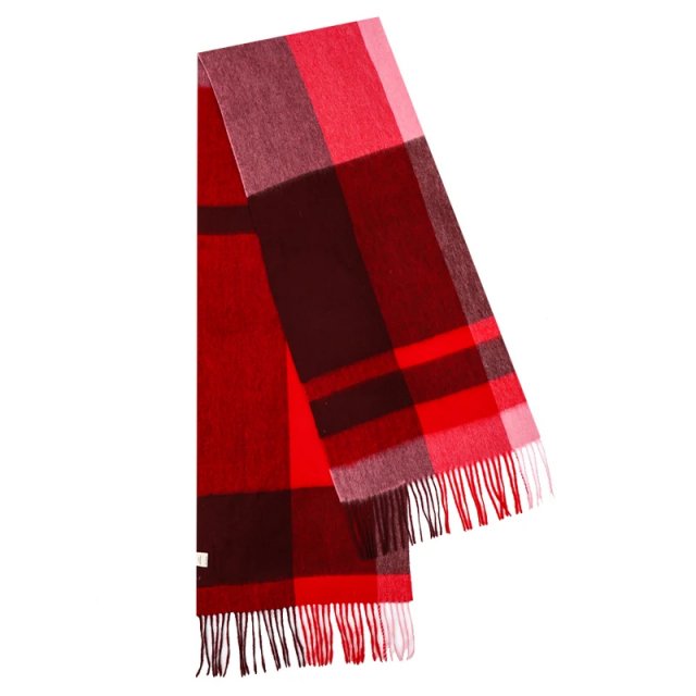 Classic Plaid Cashmere Scarf - Unisex Muffler - Image 7