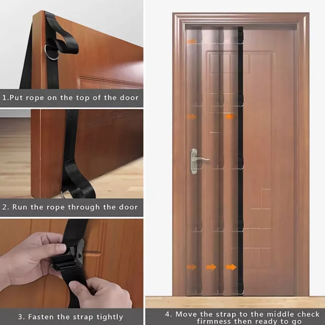 Upgrade Door Anchor Strap for Resistance Bands: Portable Gym Attachment - Image 4