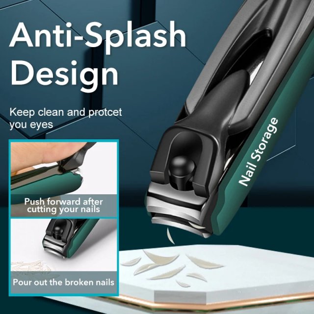 Premium Nail Clippers with Storage Box for Manicure and Pedicure - Image 2