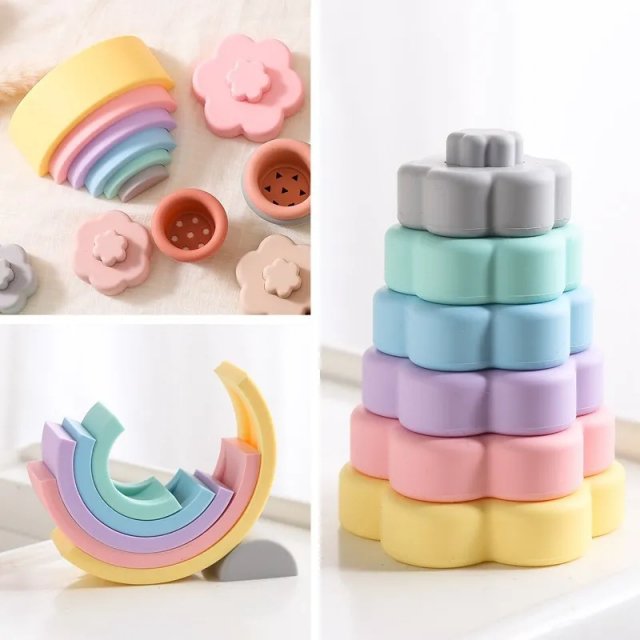 Silicone Rainbow Stacking Toy - Image 8