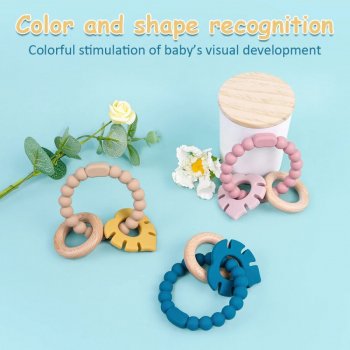 Baby Silicone Teether Ring  