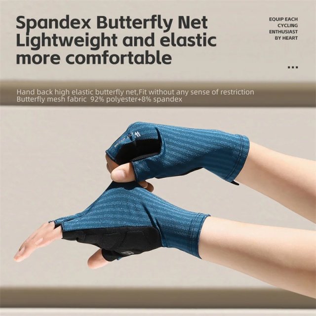 Breathable Half Finger Cycling Gloves - Image 5