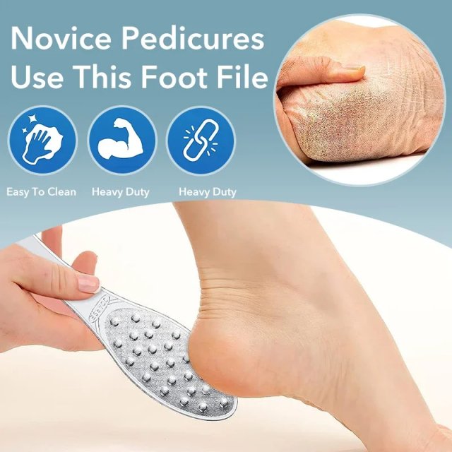 Stainless Steel Double-Sided Foot File - Image 4