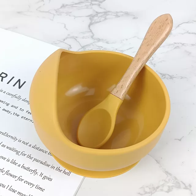 Children's Silicone Bamboo Feeding Bowl Set – Easy to Clean & Fun - Image 7