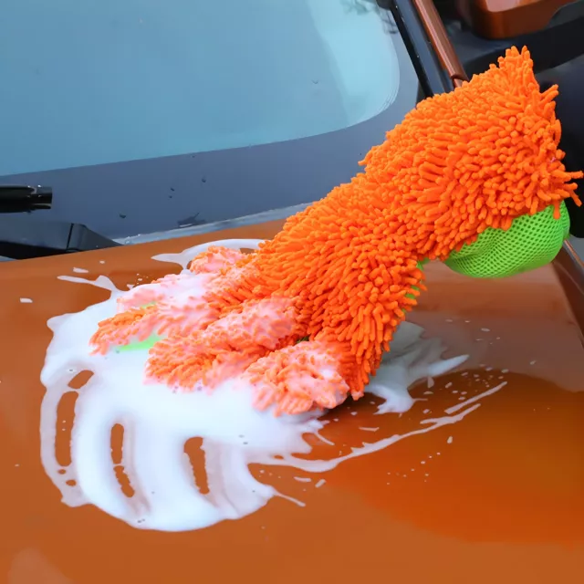 Double-Sided Microfiber Car Wash Gloves – Multi-Purpose Cleaning Tool for Cars and Home - Image 4