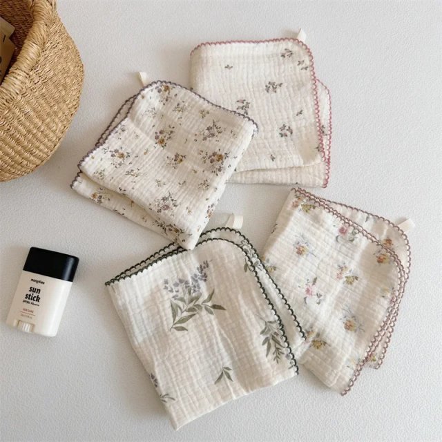 Soft Cotton Baby Bath Towel - Absorbent & Gentle Handkerchief for Babies - Image 4