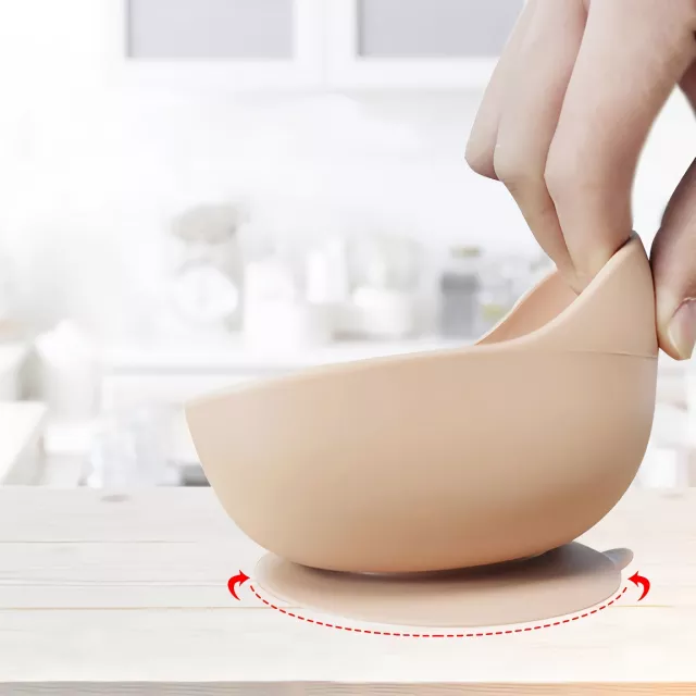 Children's Silicone Bamboo Feeding Bowl Set – Easy to Clean & Fun - Image 4