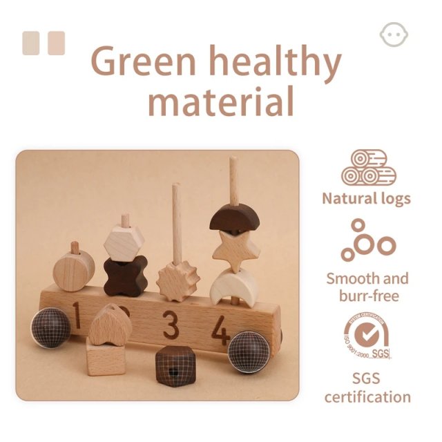 Montessori Threading Puzzle Train Car - Image 4