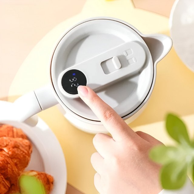 Stainless Steel Insulation Kettle with Temperature Display - Image 3