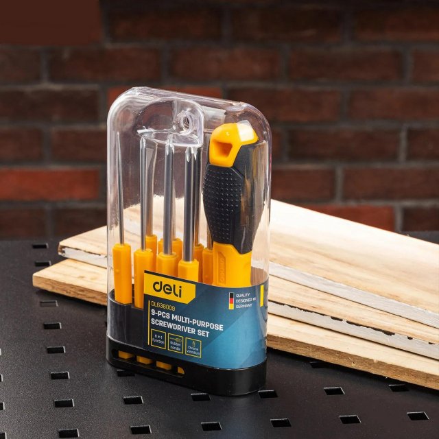 9-Piece High-Quality Screwdriver Set with Y-Shape Handle - Image 3
