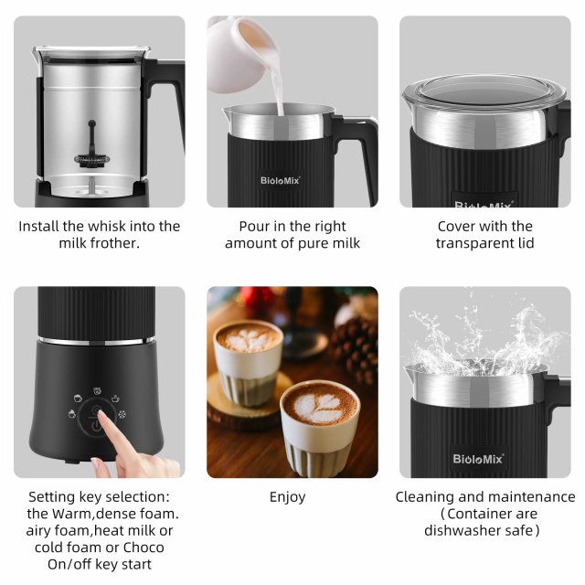 5-in-1 Automatic Hot and Cold Milk Frother - Image 9