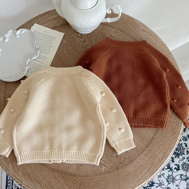 Autumn Baby Knitwear Cardigan - Unisex Infant Sweater for Boys & Girls - Image 3