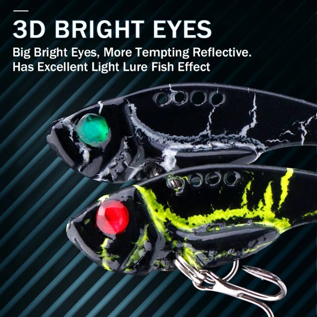 5pcs Metal VIB Blade Jig Fishing Lures – Sinking Vibration Spoon Kit - Image 4