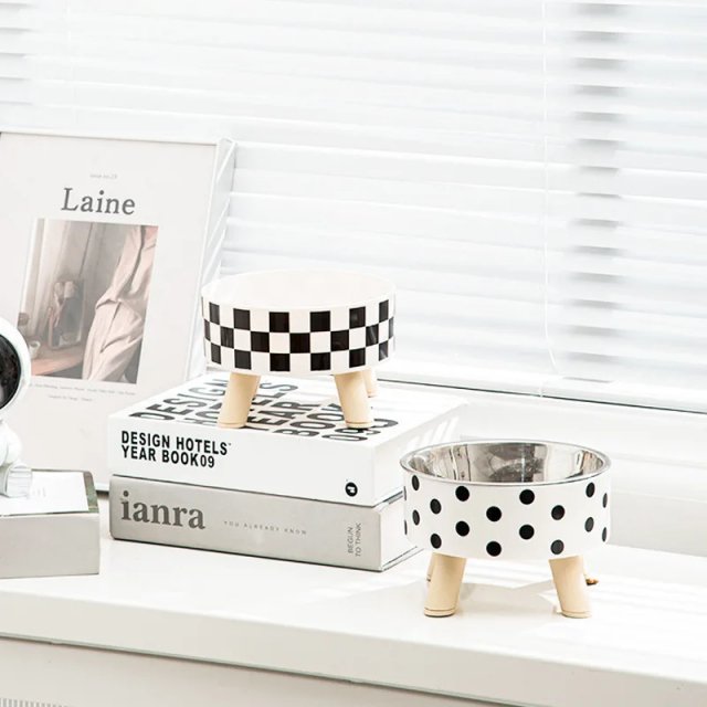 Raised Cat Feeder Bowl with Anti-Choking Design - Image 4