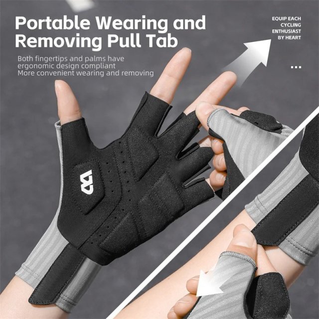 Breathable Half Finger Cycling Gloves - Image 4
