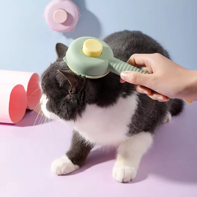 Self-Cleaning Cat and Dog Hair Brush with One-Click Fur Removal - Image 4