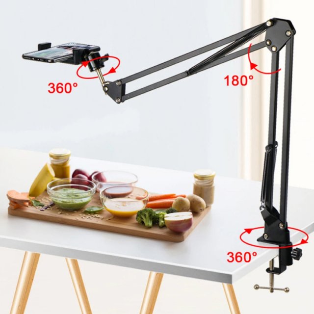 360° Rotating Long Arm Phone & Tablet Holder - Image 3