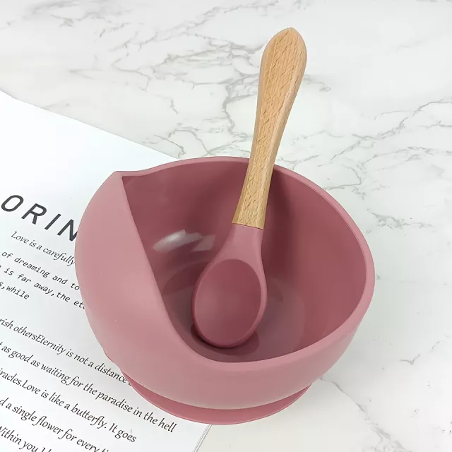 Children's Silicone Bamboo Feeding Bowl Set – Easy to Clean & Fun - Image 5
