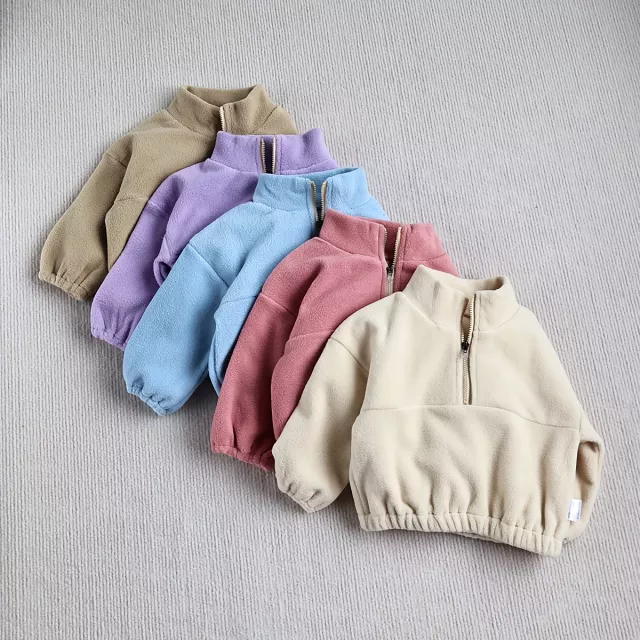 Cozy Autumn Baby Sports Suit - Toddler Fleece Hoodie Set - Image 3