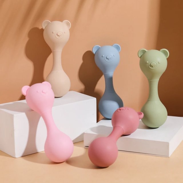 Baby Silicone Sand Hammer Teether Toy - Image 3