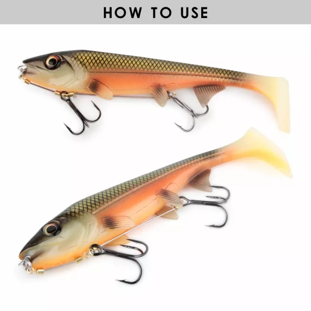 Big Shad Fishing Lure 14cm & 18cm Swimbait Softbait for Pike, Perch, and Zander - Image 3